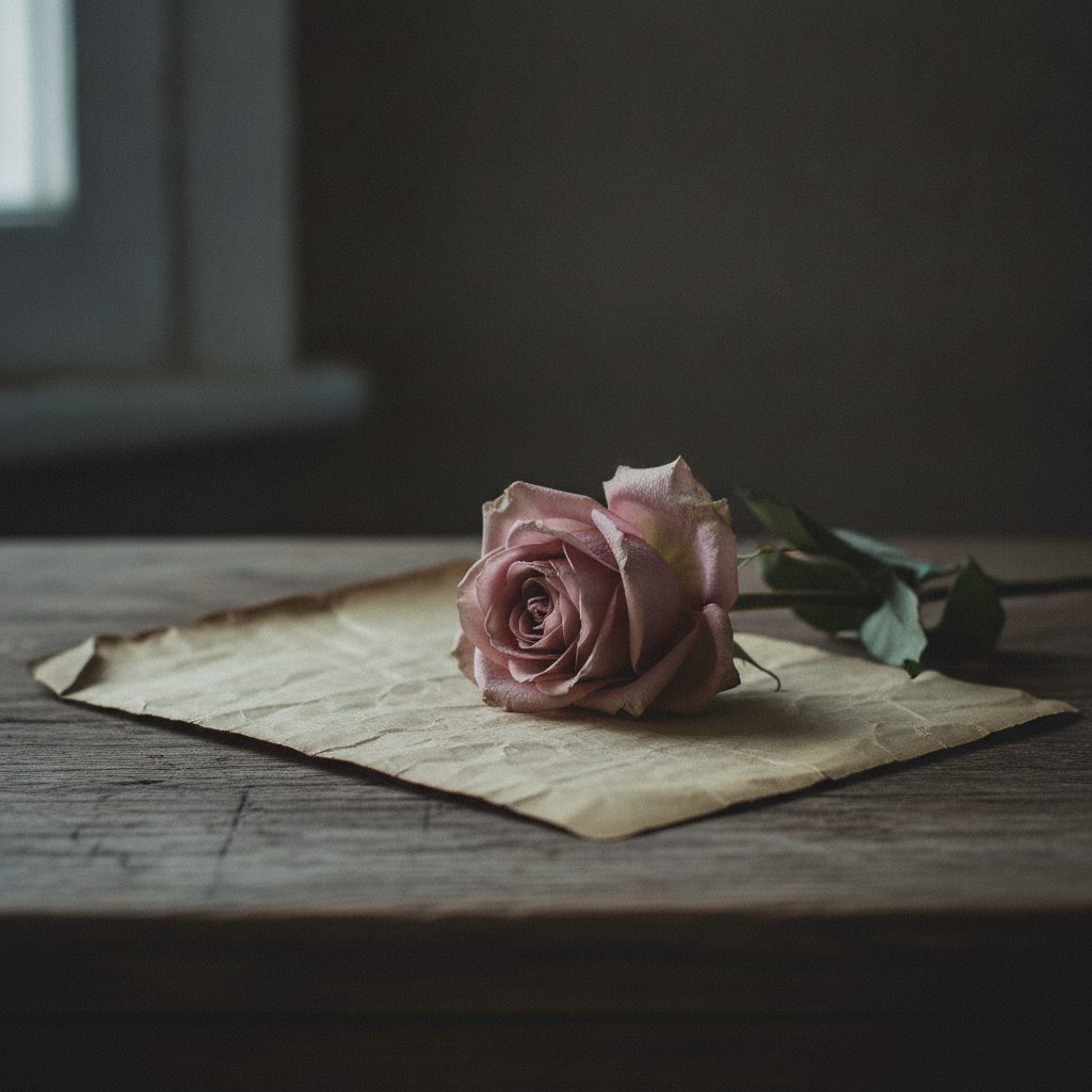 A handwritten love letter, illustrative photo for the post goodbye love letter
