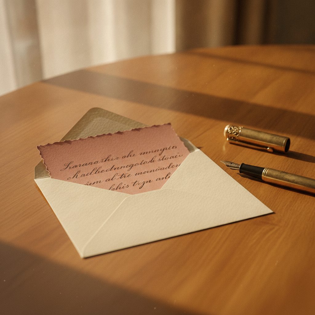 A handwritten love letter, illustrative photo for the post a letter to my first love