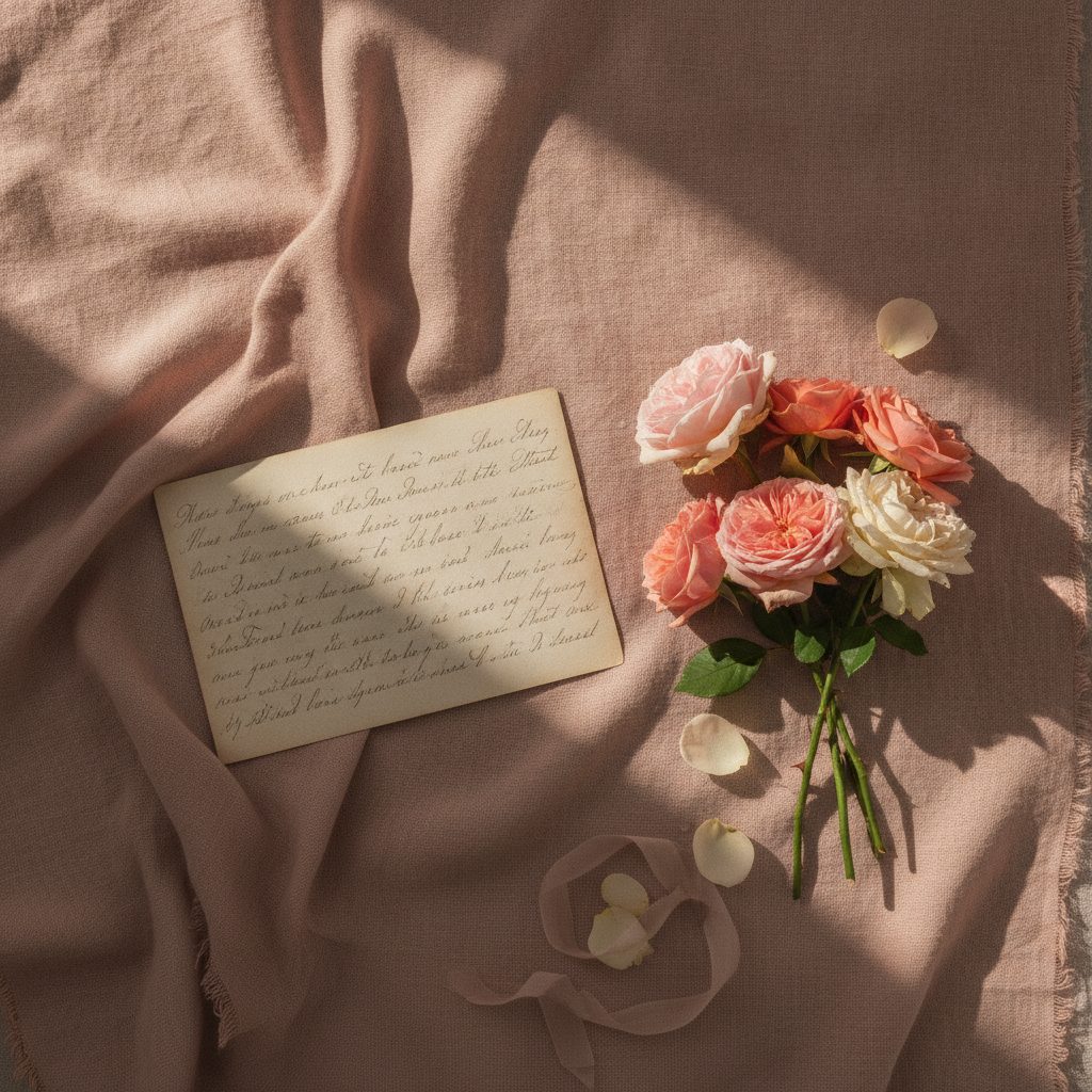 A handwritten love letter, illustrative photo for the post a love poem to my baby