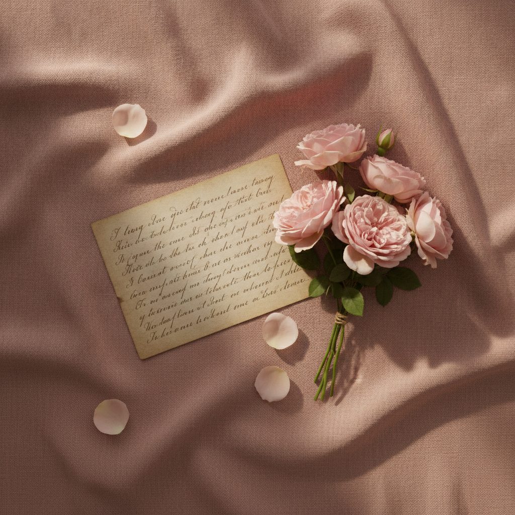A handwritten love letter, illustrative photo for the post a love letter to my wife